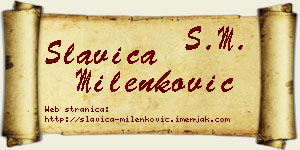 Slavica Milenković vizit kartica